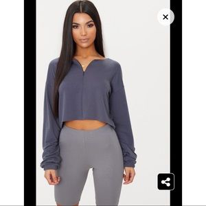 PLT Cropped Pullover NWT